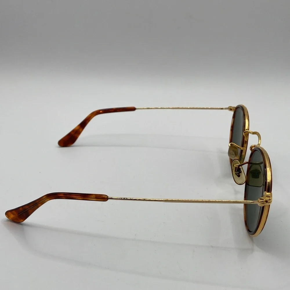 Vintage Ray Ban W1675 Classic Metals Sunglasses Tortoise Shell